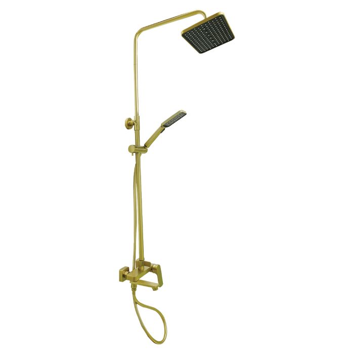 Brass Modern Shower Column Matte Gold | Kitchen & Bath Essentials