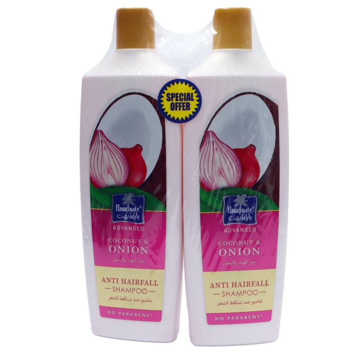 Parachute Advansed Coconut & Onion Anti Hairfall Shampoo 2x340ml | Personal Care | Hair Care | Shampoo