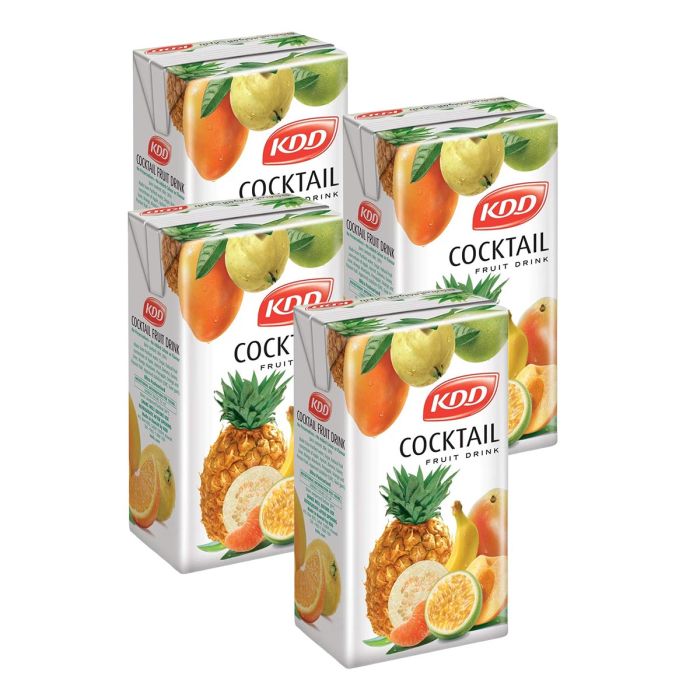 Kdd Cocktail Fruit Drink 4x125ml | Beverages | Juices | Long Life Juices