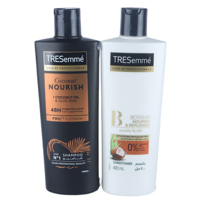 Tresemme Shampoo Coconut Nourish & Conditioner Botanix 2x400ml | رعاية شخصية | العناية بالشعر | شامبو