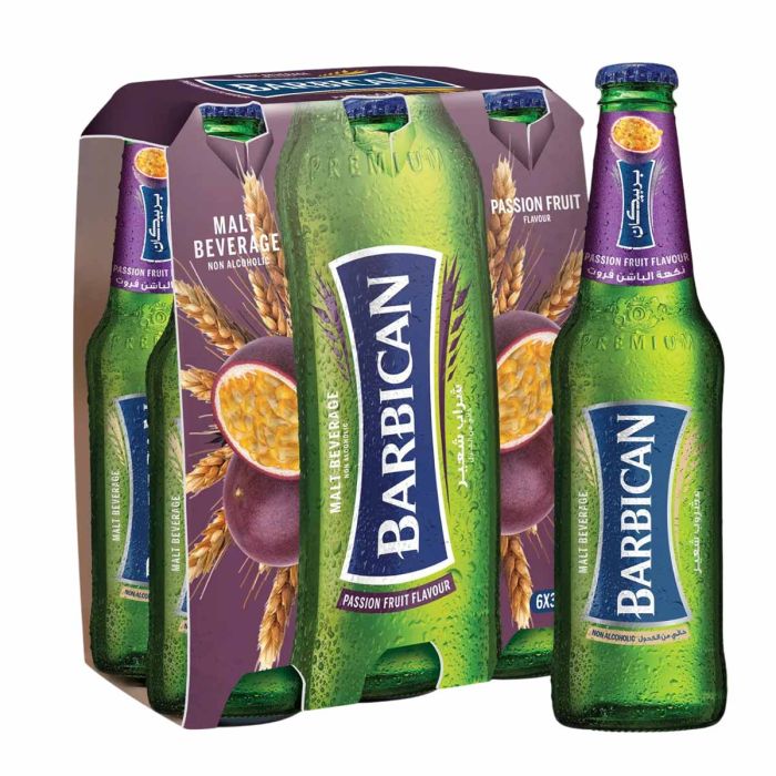 Barbican Passion Fruit Non Alcoholic Malt Beverage 6x330ml | المشروبات | مشروبات خاصة | الشعير وغير الكحولي