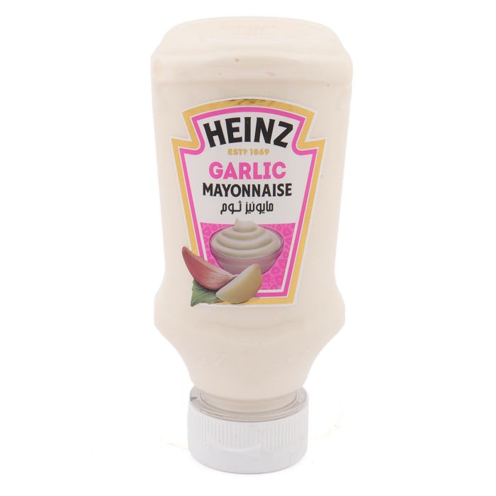 Heinz Mayo Garlic Top Dwn 225m | Condiments & Seasoning | Sauces & Dressings | Sauces | Mayonnaise