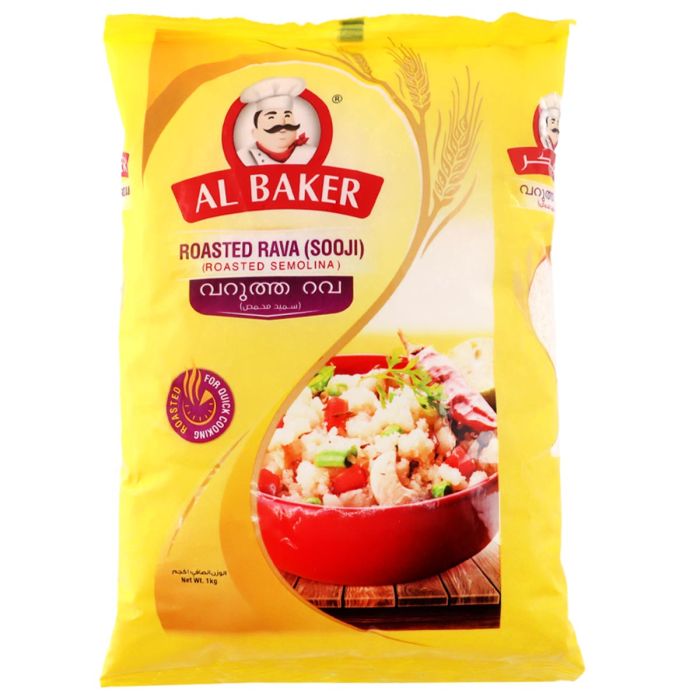 Al Baker Roasted Rava Semolina Sooji 1kg | Cooking & Baking | Baking Ingredients | Baking Powder & Yeast