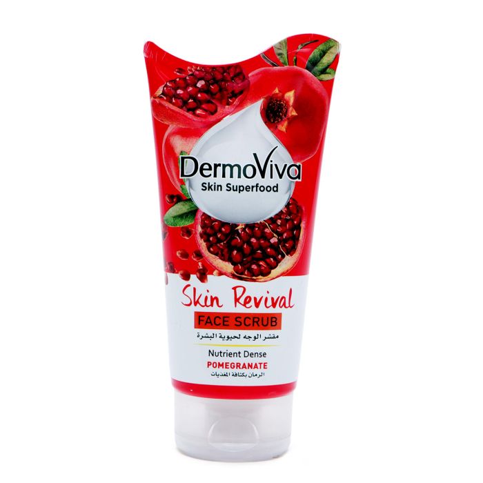 Dermoviva Pomegranate Skin Revival Face Scrub 150ml | Personal Care | Skin & Body Care | Scrubs