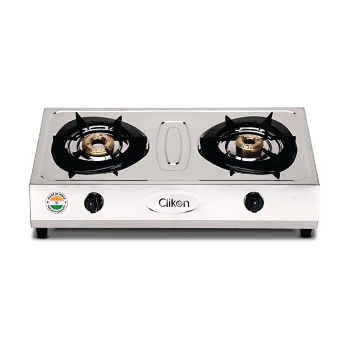 Clikon 2 Gas Burner Stainless Steel - Ck4287 | Kitchen Appliances