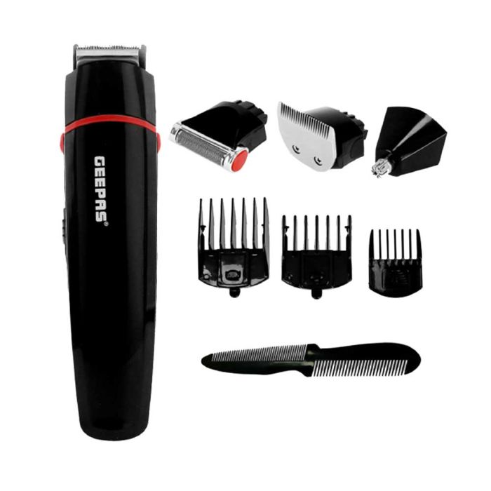 Geepas Trimmer Rechargeable 6 in 1 - GTR8128N | Personal Grooming | Trimmers