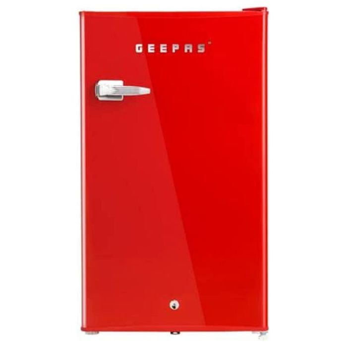 Geepas Refrigerator 120L Red - Grf1202Rxe | Kitchen Appliances | Refrigerators