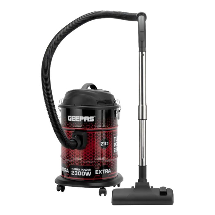 Geepas Drum Vacuum Cleaner 21L 2300W GVC19018 | Home Appliances | Vacuum Cleaners