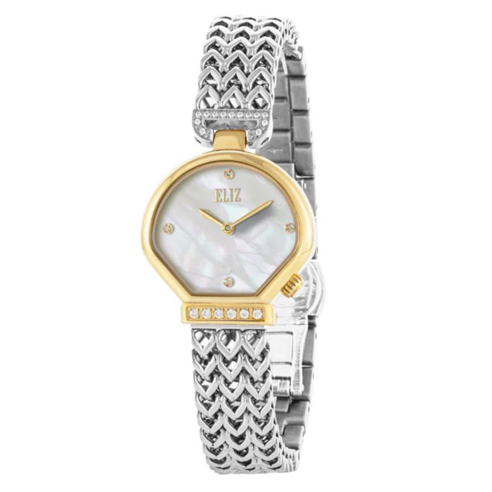 Eliz Shell 27mm Gold Case Stainless Steel Bracelet Watch For Women - ES8838L2THT | السيدات | ساعات نسائية | ساعات نسائية رسمية