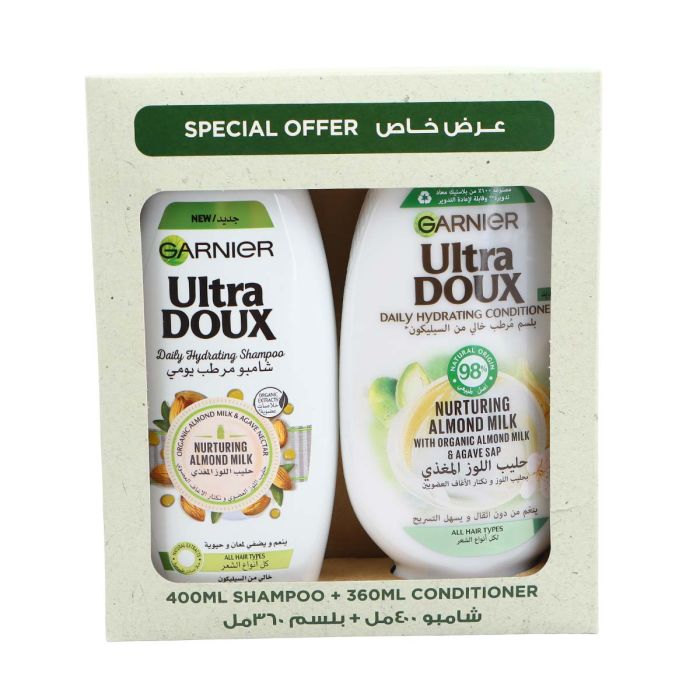 شامبو وبلسم غارنييه ألترا دو للترطيب اليومي 400 مل و360 مل | رعاية شخصية | العناية بالشعر | Shampoo