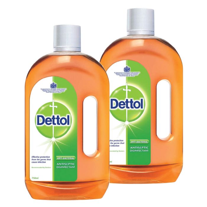 Dettol Anti-Bacterial Antiseptic Disinfectant 2x750ml | Cleaning & Laundry | Cleaning Products | Antiseptics & Disinfectants