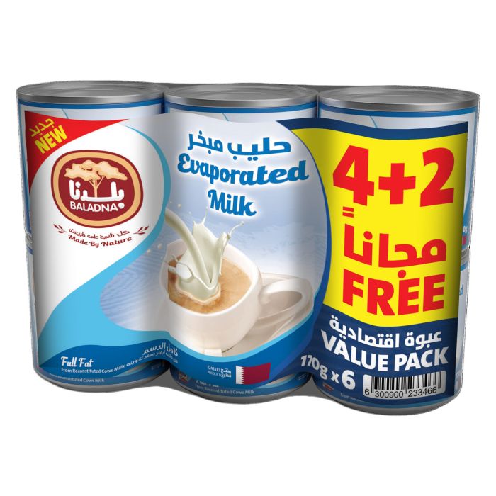 Bladna Ff Evp Mlk 170G (6P Vp) | Dairy - Egg & Cheese | Milk | Evaporated Milk
