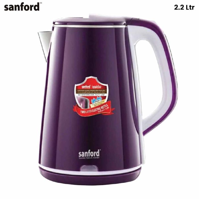 Sanford Steel Kettle 2.2Ltr | Kitchen Appliances