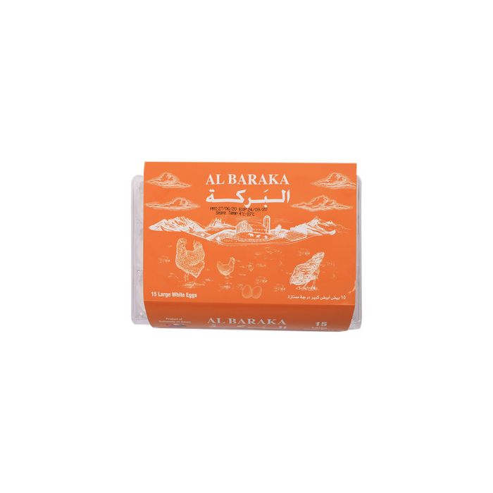 Baraka White Eggs 15 Pcs | Dairy - Egg & Cheese