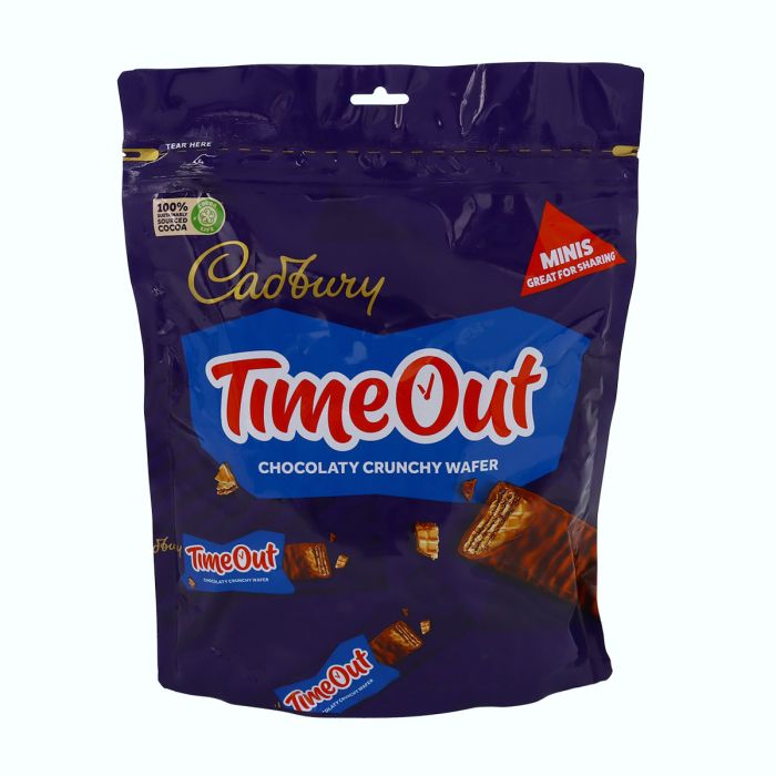 Cadbury Timeout Chocolaty Crunchy Wafer 247.2g | Snacks & Candy | Chocolates | Chocolate Sharing Packs