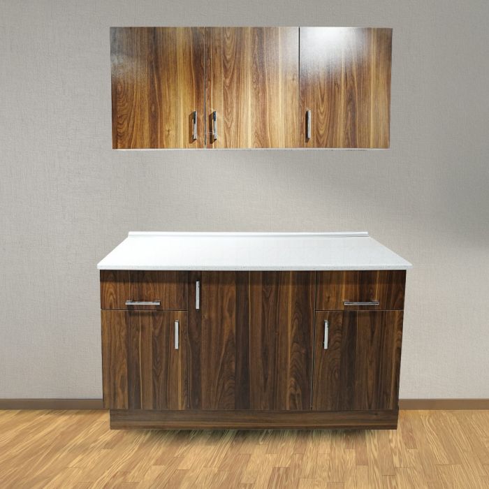Chin Kitchen Cabinet 120x60cm - Dark Brown - FLY220240 | Furniture | Kitchen & Dining Room | Display Cabinets