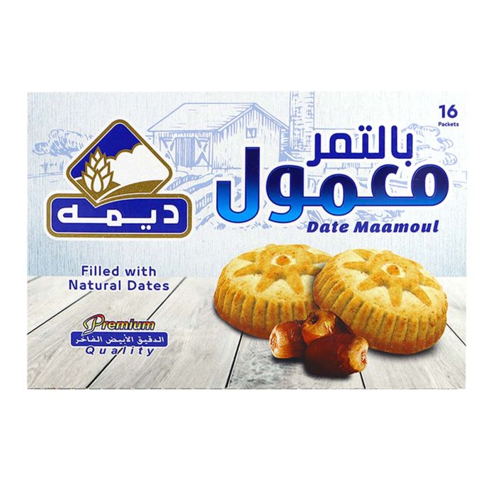 Deemah Date Maamoul 16x16g | Snacks & Candy | Biscuits | Cream Biscuits