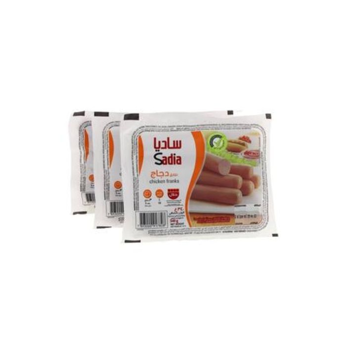 Sadia Chicken Franks 3x340g | Frozen Food | Frozen Ready Meals | Burgers and Sausages