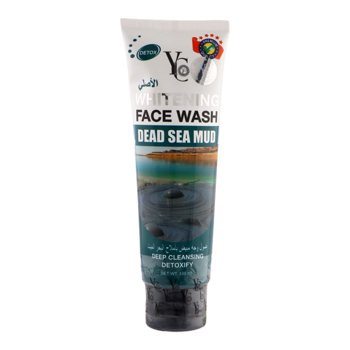 غسول الوجه YC لتبييض الوجه بطين البحر الميت لإزالة السموم 100 مل | رعاية شخصية | العناية بالوجه | Face Wash