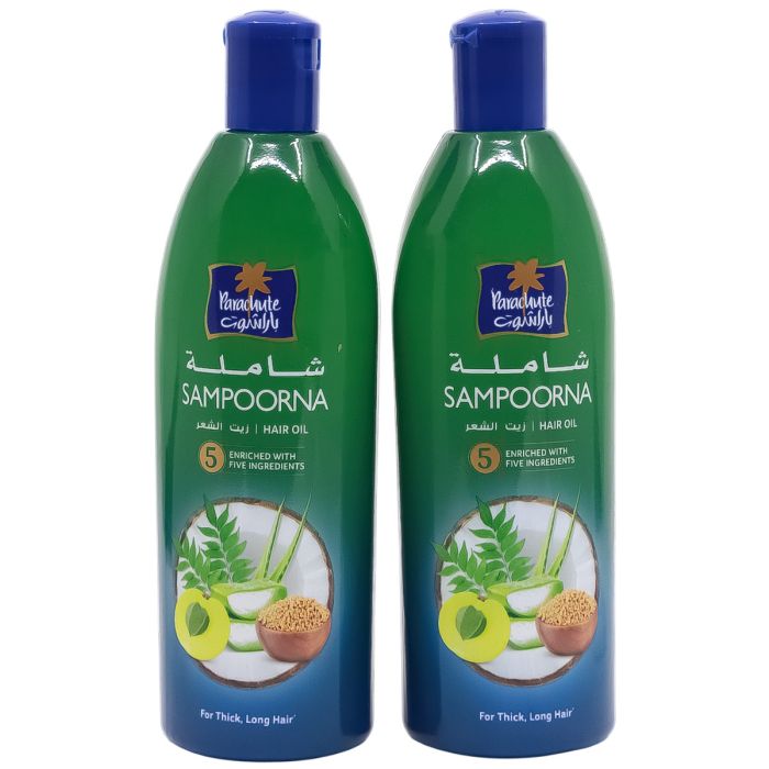 Parachute Hair Oil Sampoorna 2x275ml | رعاية شخصية | العناية بالشعر | Hair Masks & Oil