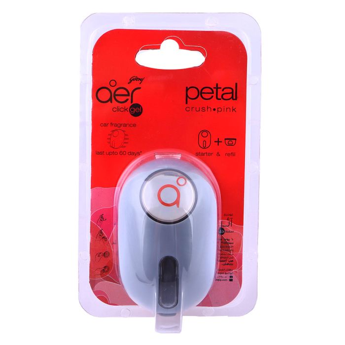 Aer Click Gel Car Fragrance Petal Crush Pink 10g | Car Accessories