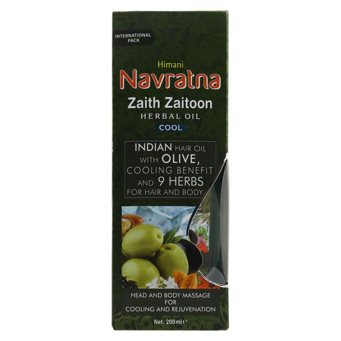 Himani Navratna Zaith Zaitoon Herbal Oil Cool 200ml | Personal Care | Hair Care | Hair Masks & Oil