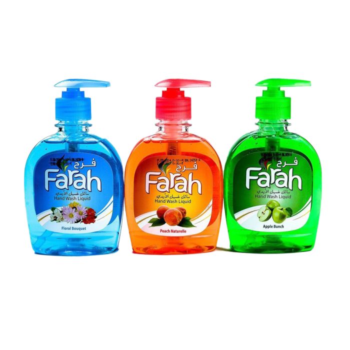 Farah Liquid Hand Wash Assorted 3x270ml | Personal Care | Skin & Body Care | Liquid & Bar Soap