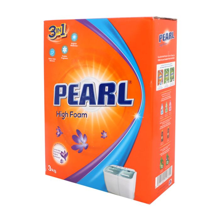 Pearl High Foam 3In1 Detergent Powder 3Kg | Cleaning & Laundry | Laundry Supplies | Detergent Powder