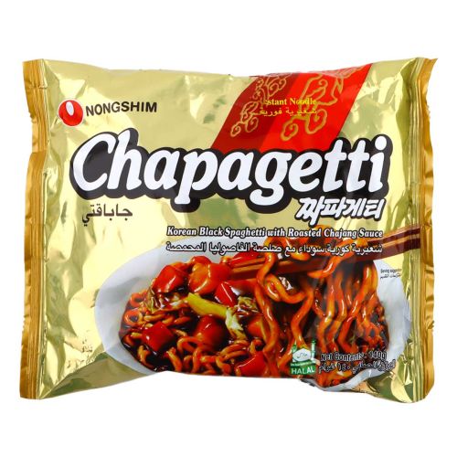 Nongshim Chapagetti Korean Black Spaghetti With Roasted Chajang Sauce 140g