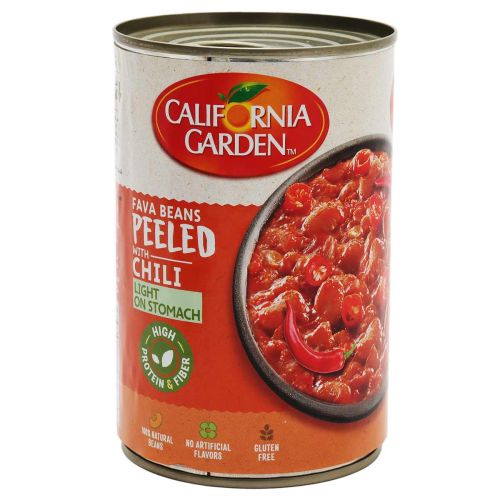 California Garden Fava Beans Pilled with Chili 450g