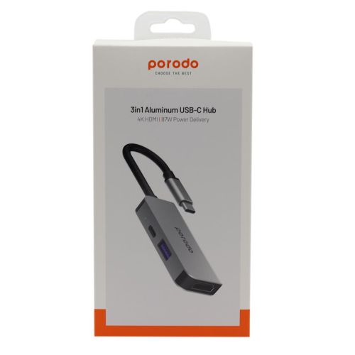 Porodo Adaptor Usb C To Hub