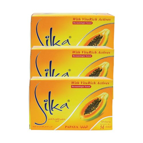 Silka Papaya Soap 3 Pcs x 135gm