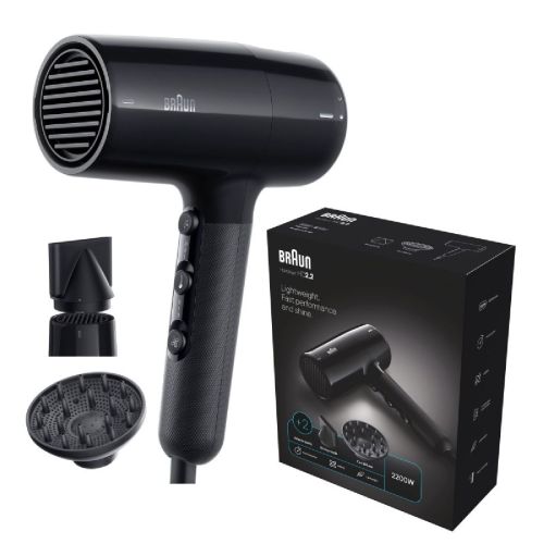 Braun Hair Dryer 2200W Black HD-225
