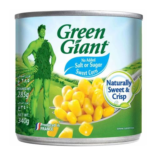 Green Giant No Added Sugar Or Salt Sweet Corn 340g