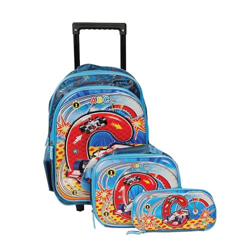 Boys Trolley Bag 3 Pieces Set Asstd