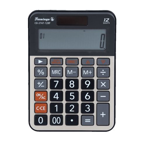 Flamingo Electronic Calculator Cd-2747-12Rp