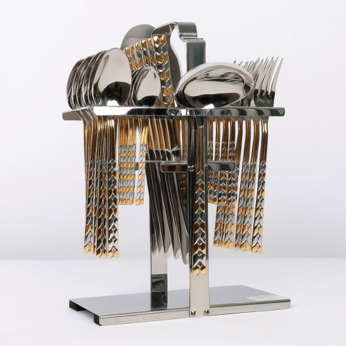Cutlery Set With Stand 38 Pieces 