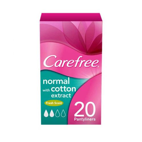Carefree Single-Wrapped Breathable Pantyliners - 20pcs Pack