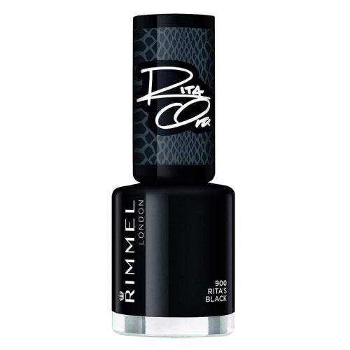 Rimmel London Rita Ora 60 Seconds Super Shine Nail Polish 900 Rita's Black 8ml