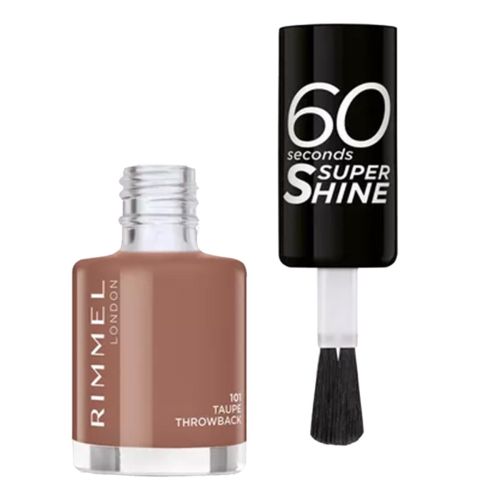 Rimmel London 60 Second Super Shine Nail Polish Taupe Throwback 8ml