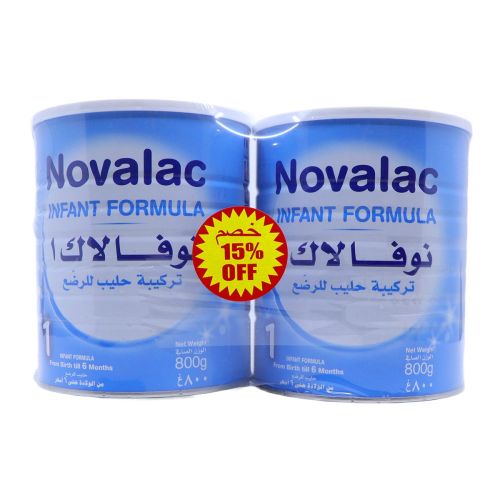 Novalac 1 Infant Formula Milk Powder 2x800g