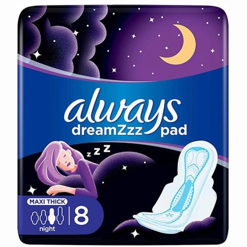 Always Night Thick Night Women Sanitary Pads 8 Pcs 
