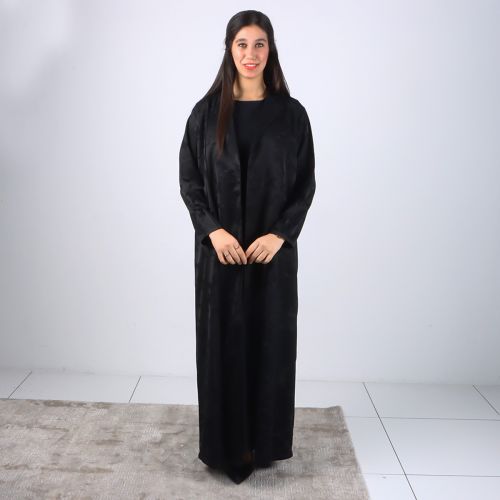 Open Abaya Black A2407