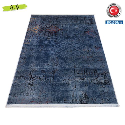 Turkey Modern Carpet Bella Navy Black 240X340 cm