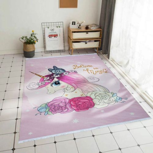 Unicorn Character Printed Carpet
