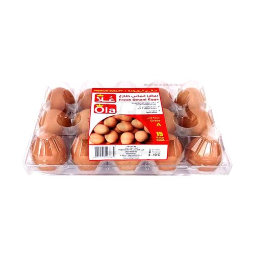 Ola Fresh Omani Brown Eggs Large 15 pcs