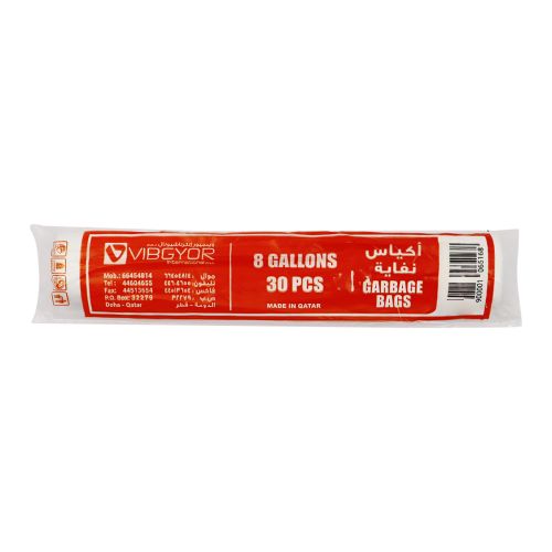 V-Pack Trash Bag 30 Pieces 8 Gallon