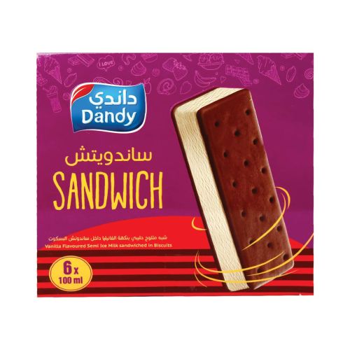 Dandy Ice Cream Sandwich 6x100ml