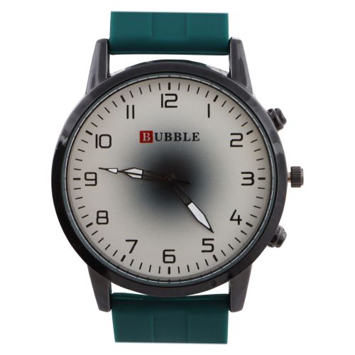 Bubble Gents Rubber Strap Analog Watch