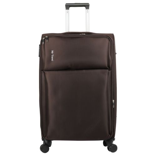 Trolley Bag Soft Plain Brown B1003